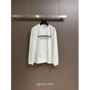 burberry2026秋冬新作ラウンドネックアルファベットプリントパーカー