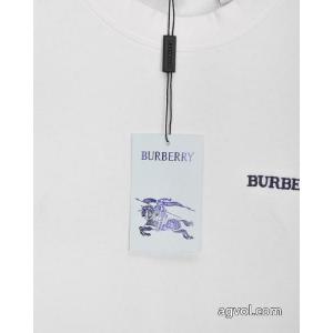 BURBERRY胸元十字架サンスクリット真空刺繍ロゴアルファベット男女同型長袖Tシャツ