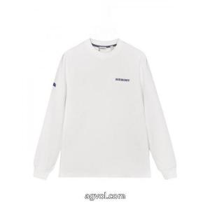 BURBERRY胸元十字架サンスクリット真空刺繍ロゴアルファベット男女同型長袖Tシャツ