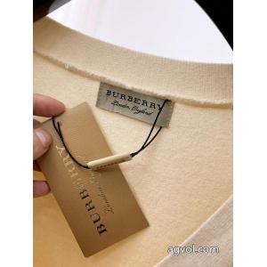 バーバリーカラー戦馬マイクロロゴ刺繍Vネックカーディガンコート