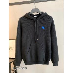 通販 ブランドキャップ付きセーター販路限定モデルクラシックな雰囲気のトップスBURBERRY