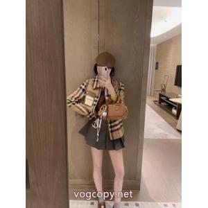 BURBERRY定番オーダーメイドラシャチェックジャケットベースボールコート