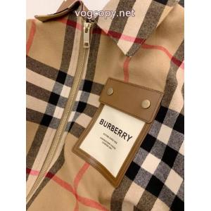 BURBERRY定番オーダーメイドラシャチェックジャケットベースボールコート