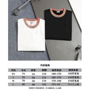 Burberryアルファベットネック飾りクルーネックニット半袖Tシャツ