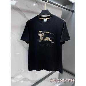 偽物 ブランド ショップバーバリー2026最安値！ ファッションスタッズ モード感の高い半袖Tシャツ
