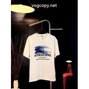 ブランド レプリカ手触りがいい 個性的なデザイン シンプル派半袖TシャツBURBERRY