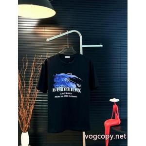 ブランド レプリカ手触りがいい 個性的なデザイン シンプル派半袖TシャツBURBERRY