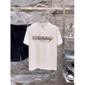 楽天最安値に挑戦 大人カジュアル 完売前に即対応ブランド フェイクBURBERRY半袖Tシャツ