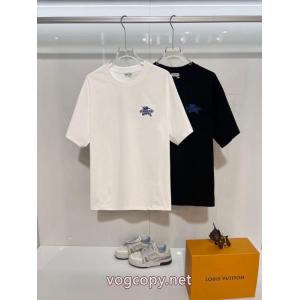 激安新作 大人気希少 相性抜群のコンビ半袖TシャツBURBERRYブランド スーパー コピー