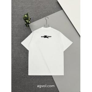 ブランド 激安BURBERRY人気雑誌掲載 シルエットな雰囲気 人気が続行限定アイテム半袖Tシャツ