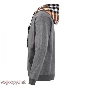 Burberry/バーバリーBBRチェックパッチワークジップパーカー