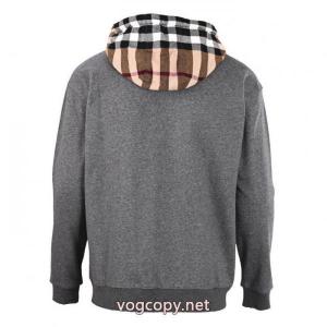 Burberry/バーバリーBBRチェックパッチワークジップパーカー