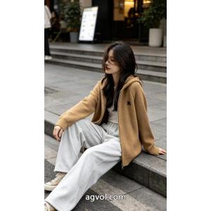 BURBERRYバーバリークラシック戦馬ジャカード連帽ジップニットカーディガンペアルックコートトップス