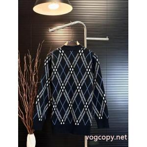 BURBERRYバーバリーオールドマネー風チェック柄スタンドカラージャケットセーターコート