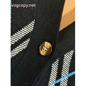 BURBERRYバーバリーオールドマネー風チェック柄スタンドカラージャケットセーターコート