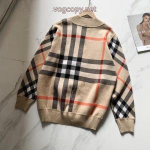 Burberry 26 ssクラシックな常青チェックから長袖セーターコート