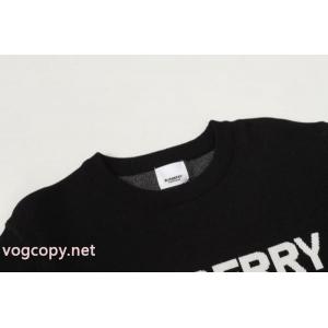 burberry/バーバリーの新定番ウール混紡スリーブヘッド丸首ニットセーター