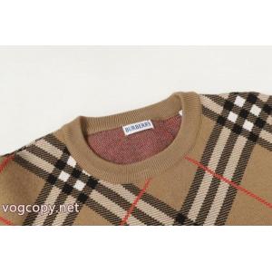 Burberry/バーバリー新作クルーネックニットカーディガン