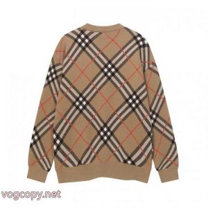 Burberry/バーバリー新作クルーネックニットカーディガン