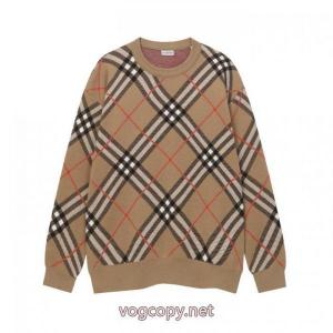 Burberry/バーバリー新作クルーネックニットカーディガン