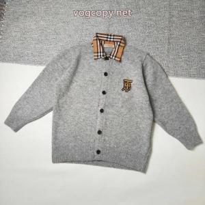 BURBERRYバーバリー歯ブラシ刺繍ロゴシャツ襟ニットカーディガンコート