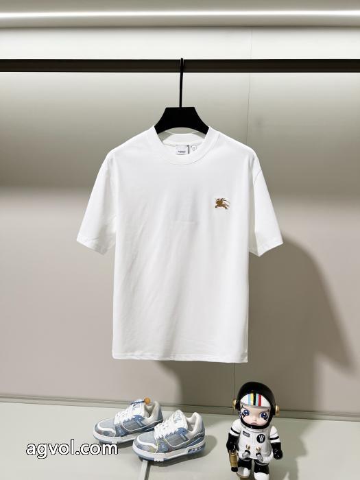 バーバリーブランド 偽物 激安 通販リラックス感急上昇期間限定半袖Tシャツ 5 