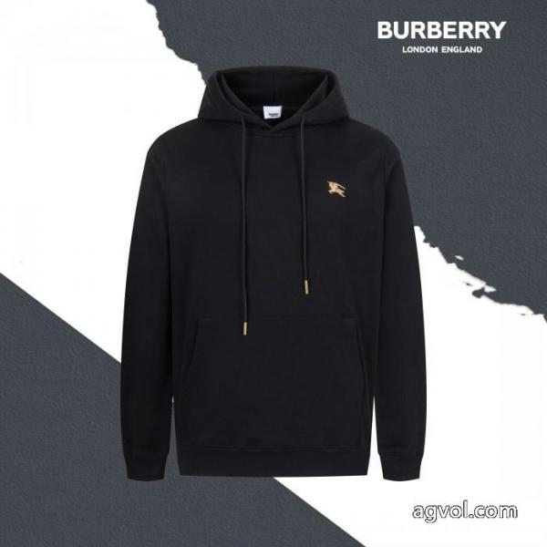 BURBERRY小紋小紋刺繍ドローコードフードパーカー 1