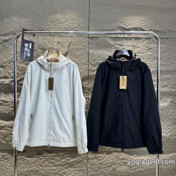 Burberry Burberry Burberry Barbori BBR秋の定番ピュアカラー刺繍戦馬ジャケット 0