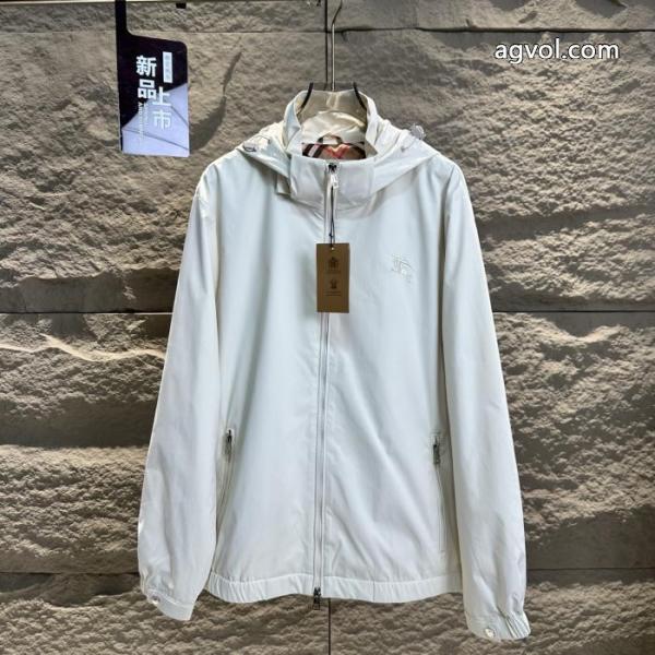 Burberry Burberry Burberry Barbori BBR秋の定番ピュアカラー刺繍戦馬ジャケット 3