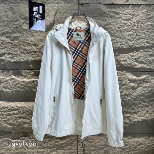 Burberry Burberry Burberry Barbori BBR秋の定番ピュアカラー刺繍戦馬ジャケット 4