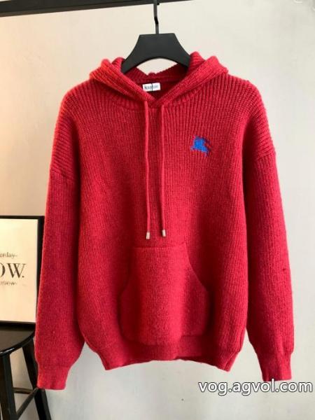 通販 ブランドキャップ付きセーター販路限定モデルクラシックな雰囲気のトップスBURBERRY 0 