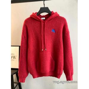 通販 ブランドキャップ付きセーター販路限定モデルクラシックな雰囲気のトップスBURBERRY