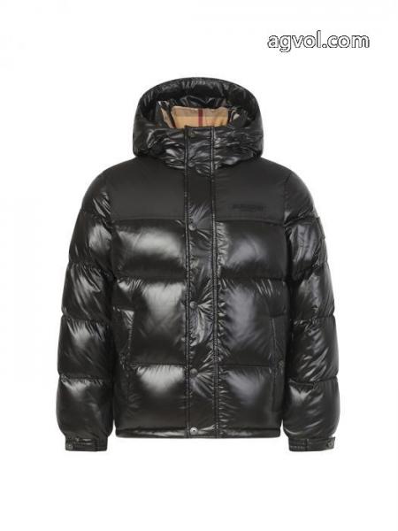 Burberry衝突カラーテープアルファベットロゴ入りフードダウンジャケット 5 