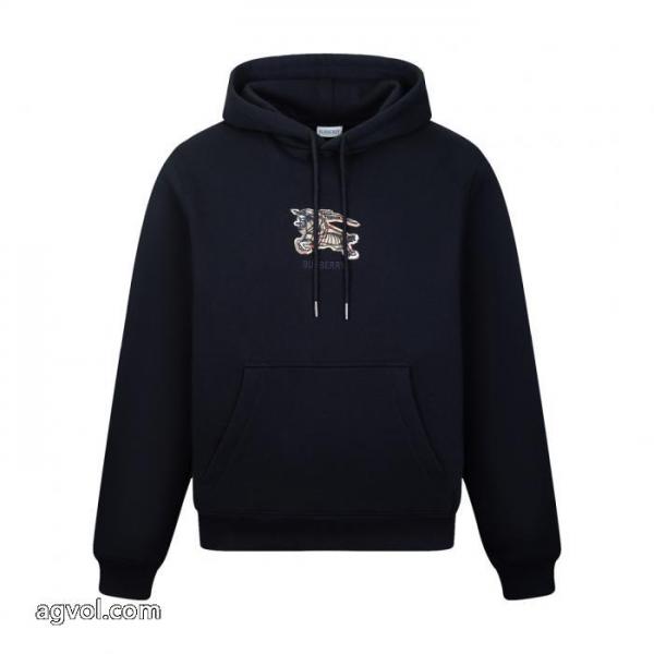BURBERRY馬術騎士ロゴチェック刺繍パーカー 3