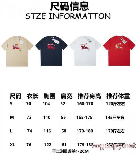 TシャツBURBERRY新作限定大人で素敵 超人気モデル 韓国の人気ブランド 品 スーパー コピー 1