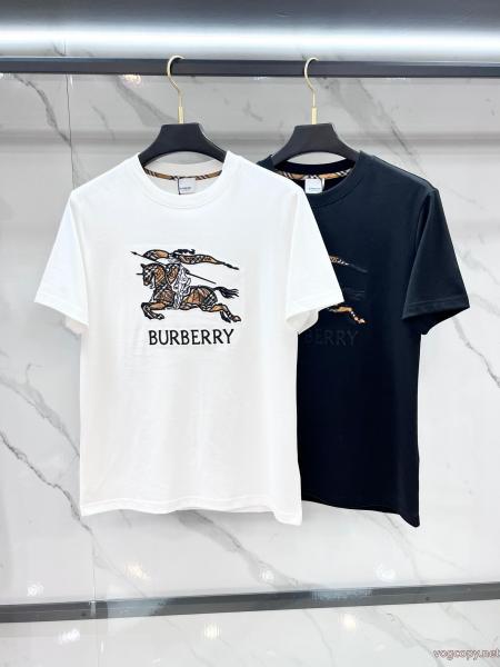 偽物 ブランド ショップバーバリー2026最安値！ ファッションスタッズ モード感の高い半袖Tシャツ 0 