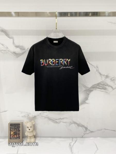 BURBERRYコピー 商品 販売半袖Tシャツカジュアルなスタイル 爆発的通販 海外セレブ定番愛用 2