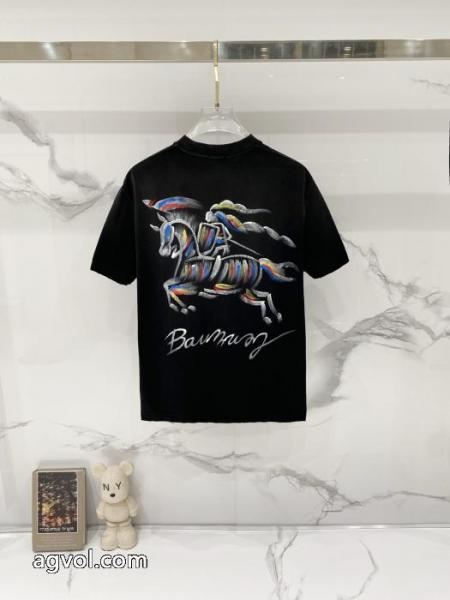 BURBERRYコピー 商品 販売半袖Tシャツカジュアルなスタイル 爆発的通販 海外セレブ定番愛用 1