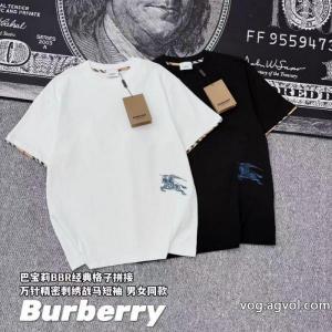 完売間近 新作限定極上エレ女 上品カジュアルな雰囲気に半袖TシャツBURBERRYブランド 偽物 激安