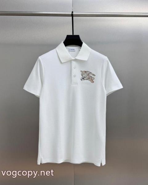 発表の新作モデル フィット感のある 綺麗な半袖poloTシャツBURBERRYブランド スーパー コピー 通販 5 