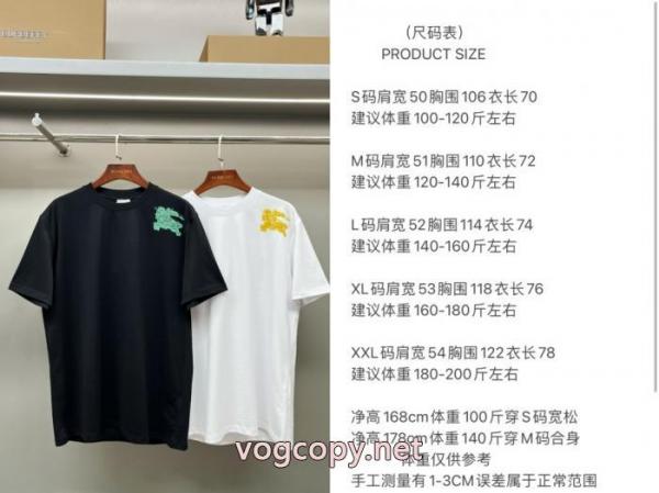 BURBERRY海外販売 限定生産品 夏の必須アイテムを半袖Tシャツ激安 ブランド 通販 5 