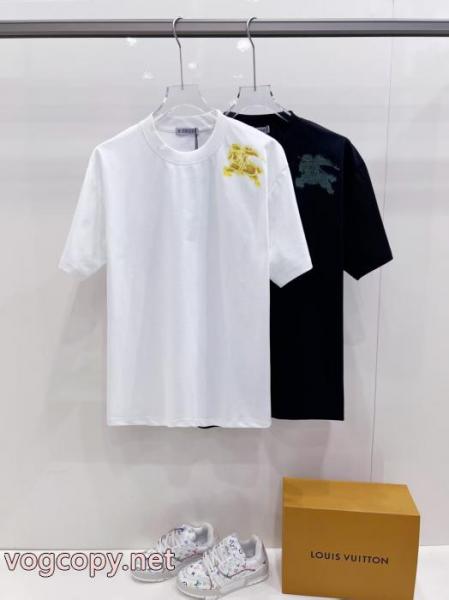 BURBERRY高級感ある 260%正規品新品保証 透け感の持つ涼しげな印象偽物 通販半袖Tシャツ 5 
