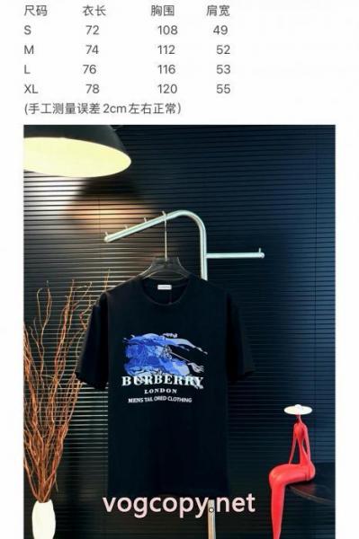 ブランド レプリカ手触りがいい 個性的なデザイン シンプル派半袖TシャツBURBERRY 1