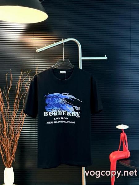 ブランド レプリカ手触りがいい 個性的なデザイン シンプル派半袖TシャツBURBERRY 4