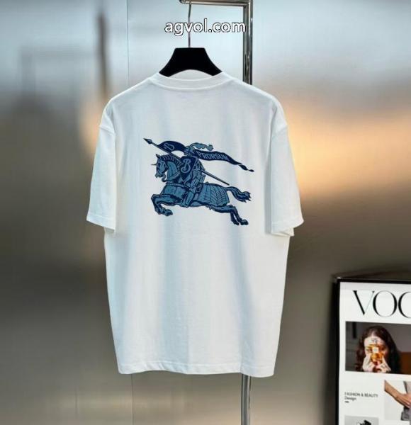 BURBERRY偽 ブランド 販売人気定番低価 お洒落スタイル レビュー高い半袖Tシャツ 1