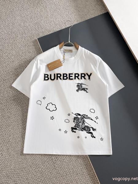 BURBERRY半袖Tシャツ大評判のデザイン 注目!26-26AW 爆発的な人気偽物 ブランド ショップ 0