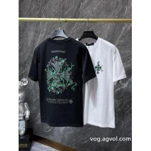 スタイリッシュ 最安値が実現 素材感に注目ブランド 品 激安 通販CHROME HEARTS半袖Tシャツ