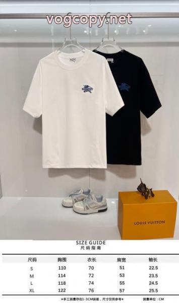 激安新作 大人気希少 相性抜群のコンビ半袖TシャツBURBERRYブランド スーパー コピー 1