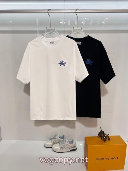 激安新作 大人気希少 相性抜群のコンビ半袖TシャツBURBERRYブランド スーパー コピー 3