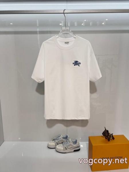 激安新作 大人気希少 相性抜群のコンビ半袖TシャツBURBERRYブランド スーパー コピー 2
